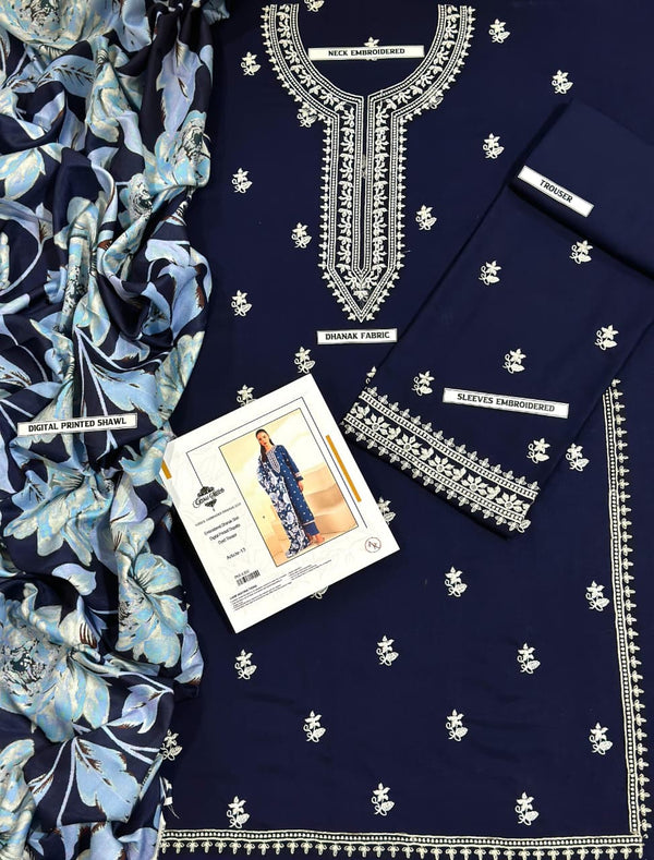 DHANAK 3 PIECE EMBRIODED