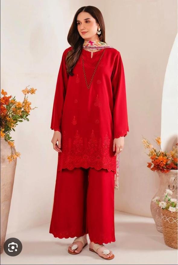 DHANAK 3 PIECE EMBRIODED