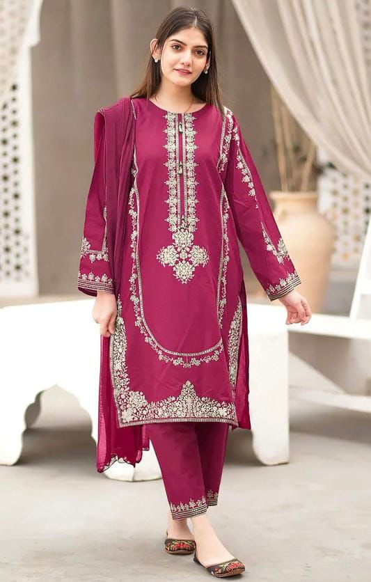 DHANAK 2 PIECE EMBRIODED
