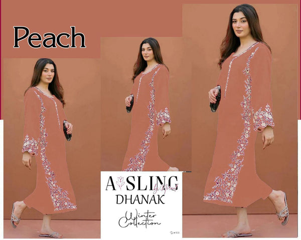 DHANAK 2 PIECE EMBRIODED