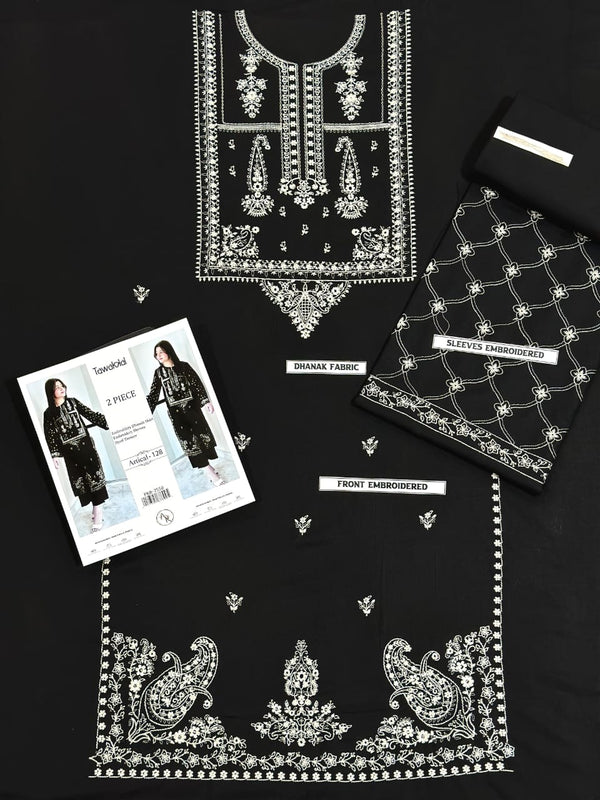 DHANAK 2 PIECE EMBRIODED