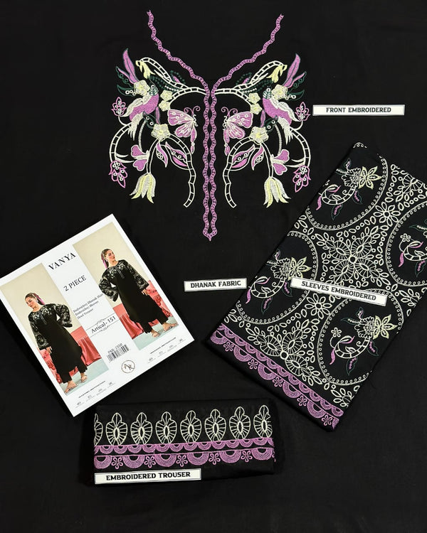 DHANAK 2 PIECE EMBRIODED
